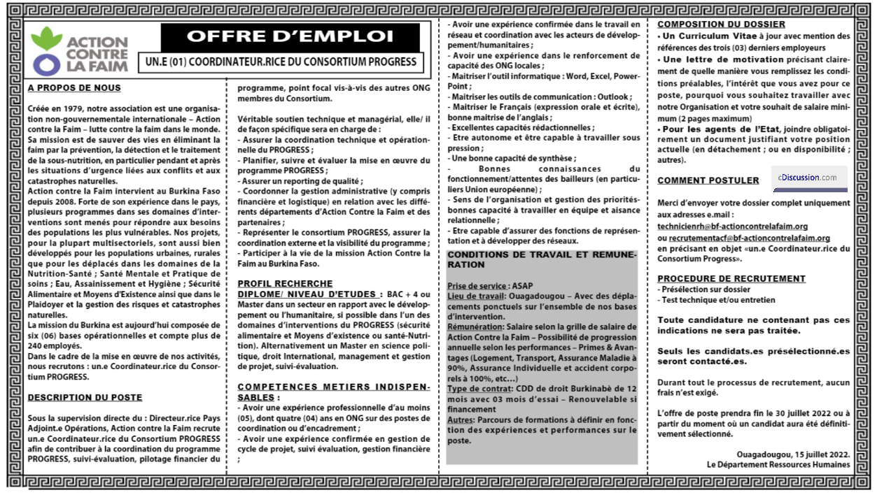 cDiscussion.com, première plateforme d'offres d'emploi en Afrique de l